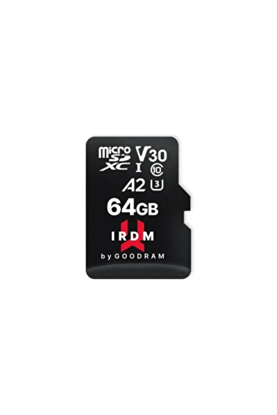 Goodram κάρτα μνήμης irdm 64GB microSD UHS-I U3 V30 με αντάπτορα