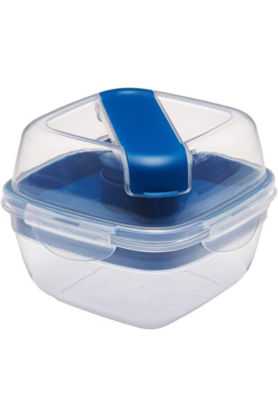 Lock & Lock 3in1 To go Rectangular Food Storage Container & Saladbox, Fork + ...