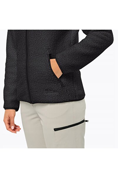 Jack Wolfskin Bluză polară de damă High Curl neagră XS