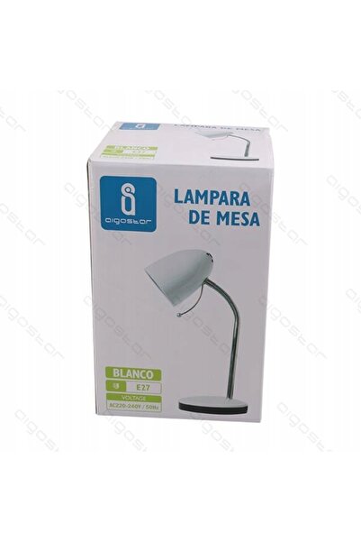 NO BRAND Lampă de birou metalică reglabilă 1xE27 Albă