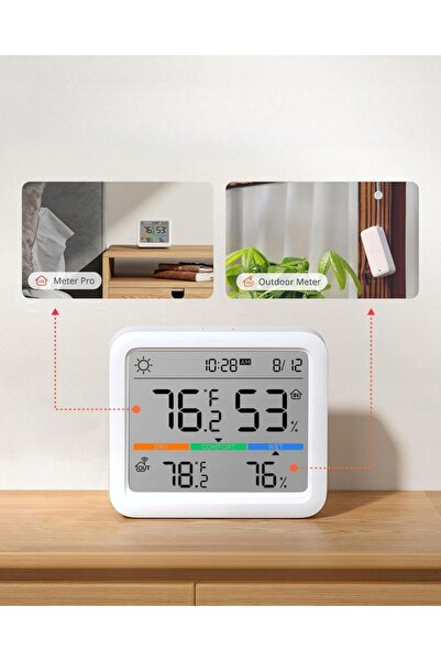SwitchBot Termometru Higrometru Detector CO2 Profesional Aplicație Bluetooth