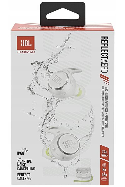 JBL Căști wireless in-ear Reflect Aero albe cu ANC Pl Dystr