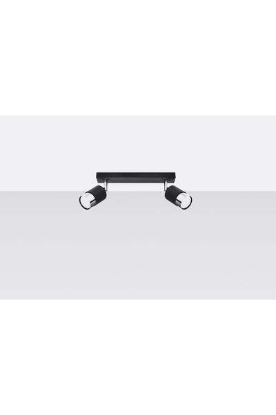Sollux Lighting Plafon NERO 2 negru/crom spot reglabil SOLLUX