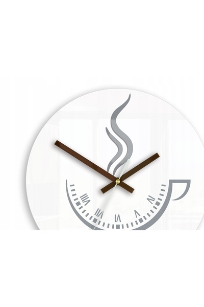 NO BRAND Ceas de perete alb silențios