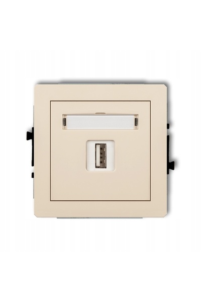 NO BRAND Karlik DECO A-A 3.0 Priză USB de încărcare Bej 1DGUSB-5