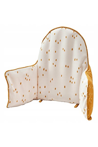 NO BRAND IKEA ANTILOP Pernă și husă pentru scaune înalte galben închis/alb cu...