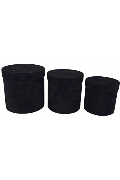 NO BRAND Cutie pentru flori WELUROWY FLOWERBOX BLACK W7229
