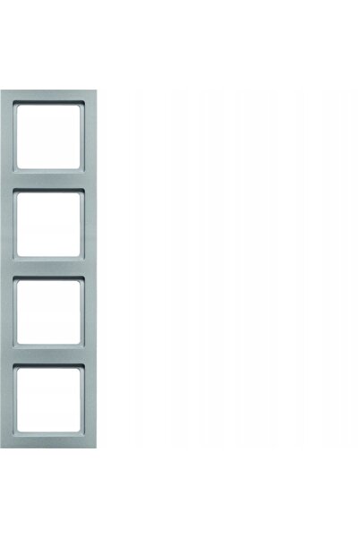 NO BRAND Berker Q.3 cadru cu 4 căi din aluminiu catifelat 10146094 HAGER