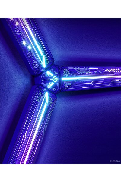 Govee Lampă de perete LED RGB inteligentă, cu iluminare gaming, Evangelion