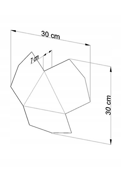 NO BRAND Aplică de perete TRE Albă Sollux Lighting