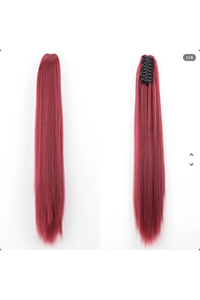hair Set 2 x Coada de Par cu Cleste 70cm - Rosu Burgundy #BURG