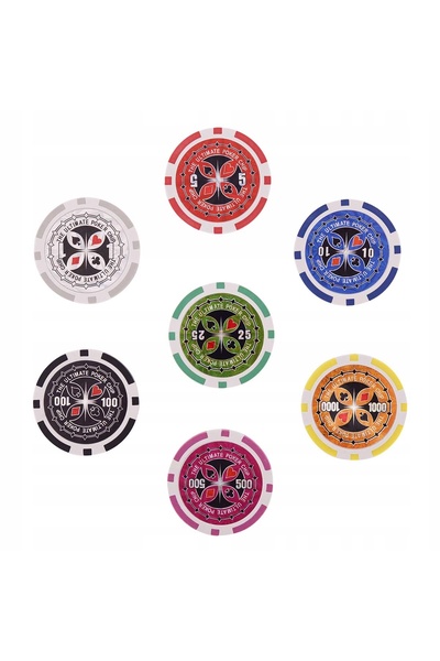 NO BRAND Costway UY10110SL Set de poker cu valiză 300 jetoane cărți de joc