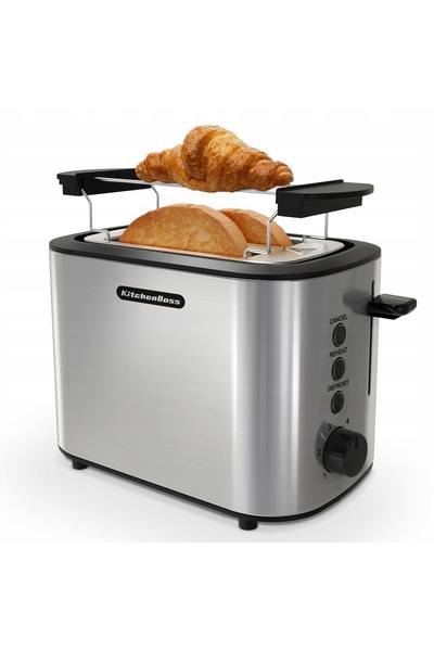 NO BRAND Prăjitor de pâine KitchenBoss Z57 argintiu/gri 870 W