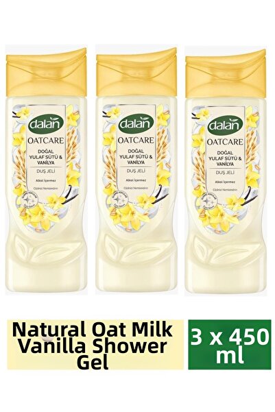 Dalan Shower Gel Oatcare Oat Milk and Vanilla 450 ml X 3 Pieces