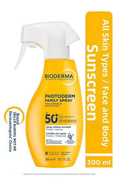 Bioderma Photoderm Spray SPF50+ واقي شمسي عالي الحماية لجميع أنواع البشرة بحج...