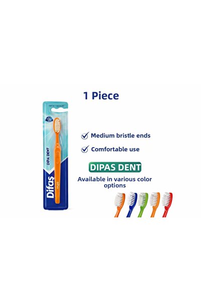 Generic Brand فرشاة أسنان ديفاس ديبا دنت متوسطة الصلابة، قطعة واحدة