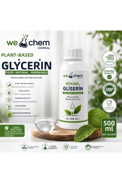 WE CHEM جليسرين نباتي طبيعي عالي الجودة 500 مل