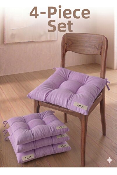 Mirayra Tekstil Set modern de perne pentru scaune, 4 piese - Set de perne (40...