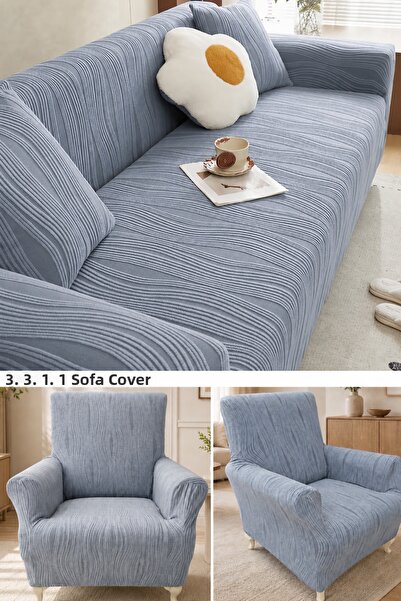 uzhanem 3 3 1 1 Set de huse pentru scaune elastice, flexibile, lavabile, husă...