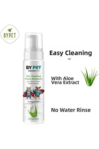 Yıldızan Mhtshop Aloe Containing Dry Washing Care Shampoo for Cats and Dogs, ...