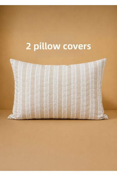 meressa home Pillowcase 2 Pieces Cotton Lining 50X70 cm Liquid Proof