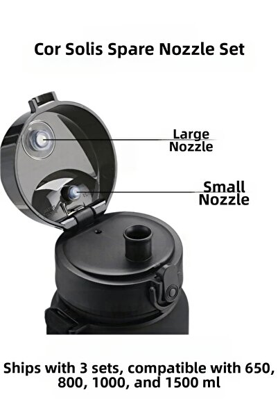 Cor Solis Replacement Water Bottle Stopper Set, Fully Compatible with Uzspace...