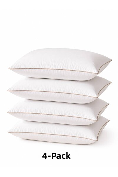 BAYBAYANAY 4 Pieces of Piping Pillow Gold Series 1000Gr Silicone Bead Fiber F...