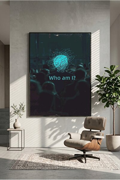 postercraft Cine sunt eu? Poster artistic din lemn (fără ramă)