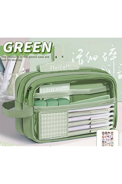 iyzi Large capacity pencil box pen holder school supplies cosmetic organizer