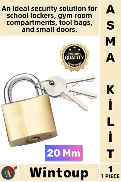 Wintoup # Lock Steel Body Security Lock Durable Protection Safety Sturdy Mech...