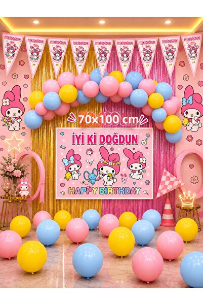 snowparty My Melody, Set de decorațiuni și accesorii pentru petrecerea de ani...