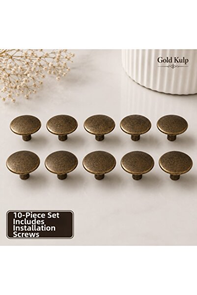GOLDKULP Πακέτο 10 τεμαχίων Avantaj-Paket-Goldkulp Αντίκα Μεταλλική Λαβή 35 χ...
