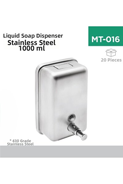inci çelik aksesuar Liquid Soap Dispenser Steel 1000 ml (7254m)(3804)