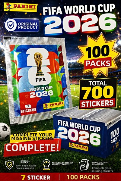 Panini Fifa World Cup 2026 Official Sticker Pack – 100 Packs