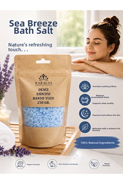 Zehra ana Sea Breeze Bath Salt 250 Gr Relaxing Purifying Skin Care Salt