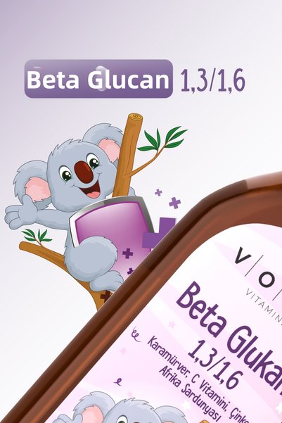VOOP Beta Glucan Black Elderberry with Vitamin C and Zinc Syrup 150 Ml