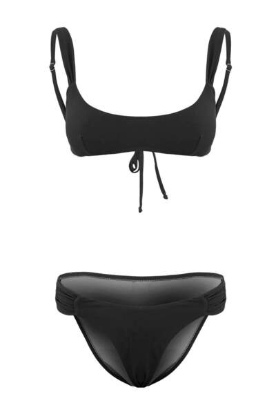 Trendyol Collection Set bikini brazilian cu talie joasă și braletă neagră TBE...