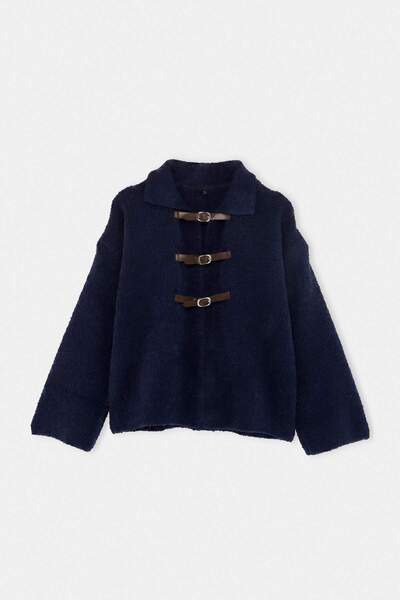 Trendyol Collection Cardigan tricotat bleumarin TWOAW25HI00100