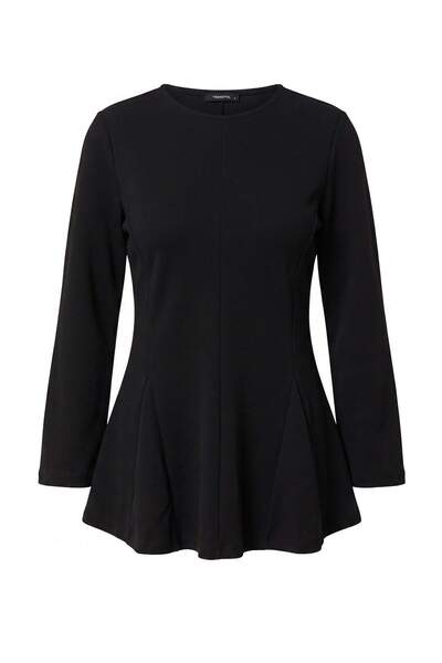 Trendyol Collection Black Regular Crepe Plain Knitted Tctaw27Uk00002