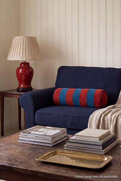 TRENDYOLMİLLA HOME Gestreiftes Cord-Kissen mit 50 cm Formfüllung TPHAW27KKK00003
