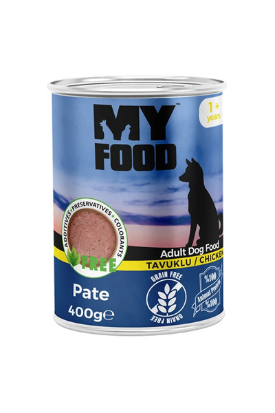 My Food Υγρή τροφή για ενήλικα σκυλιά πατέ με κοτόπουλο 400 g, χωρίς δημητρια...