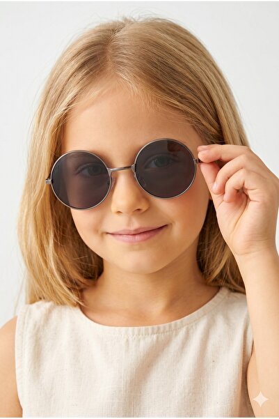 Takı Dükkanı Extoll Kids Round Unisex Boys Girls Sunglasses ex277