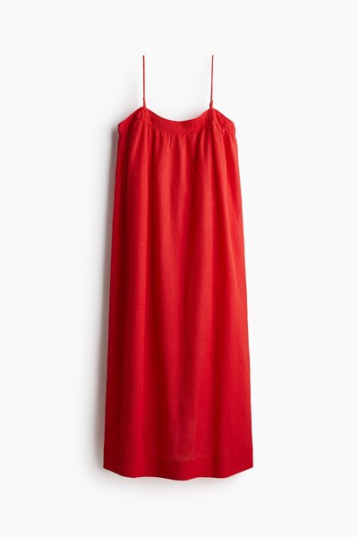 H&M Askılı Krinkle Elbise