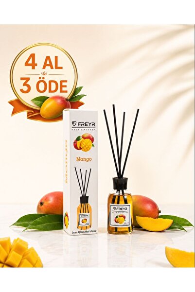 FREYR Oda Kokusu Çubuklu Mango Kavun 100 ml – Kalıcı Ferah Ortam Kokusu, Deko...