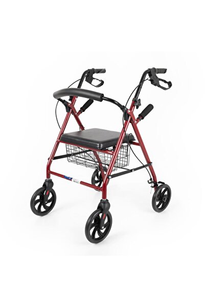 Comfort Plus DM-9144 Alüminyum Rolatör Yürüteç 4 tekerli sepetli hasta yürüteci