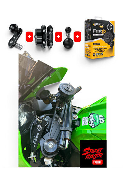 Nukrotech Racing modeller için gidon orta bağlantılı fastFix paketi(gidon amo...