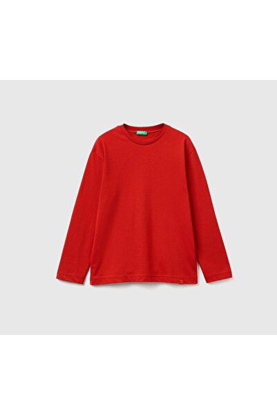 United Colors of Benetton Benetton dečija majica dugih rukava sa detaljima na...