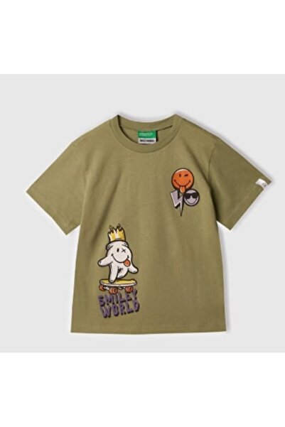 United Colors of Benetton DEČAČKA MAJICA SA SMJEŠKOM 3I1XG10IH GKB0052