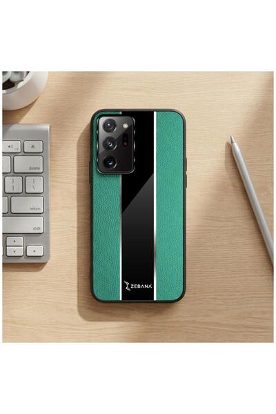 Zebana Samsung Galaxy Note 20 Ultra Compatible Case Premium Leather Case Green