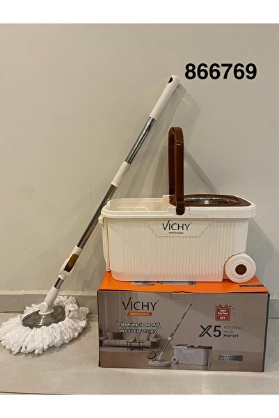 ozbience Pratik 360° Döner Mop Temizlik Seti, Hediyeli, Kolay Sıkma Kova, Yed...